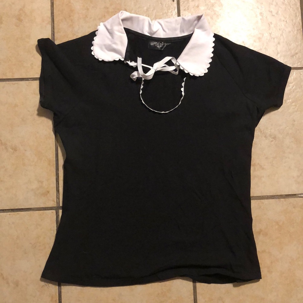 Mode Merr White Collar top